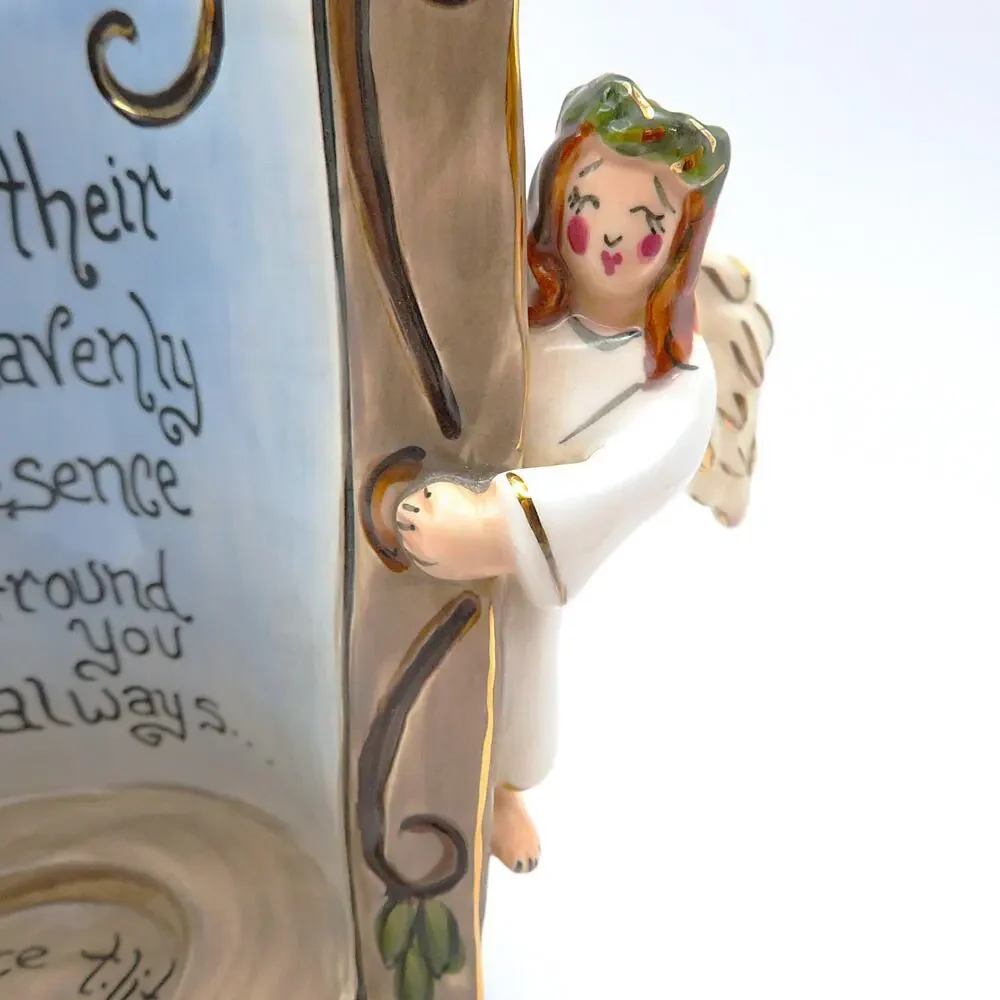 Blue Sky Clayworks Heather Goldminc Cathedral of Angels Tealight Holder 2003